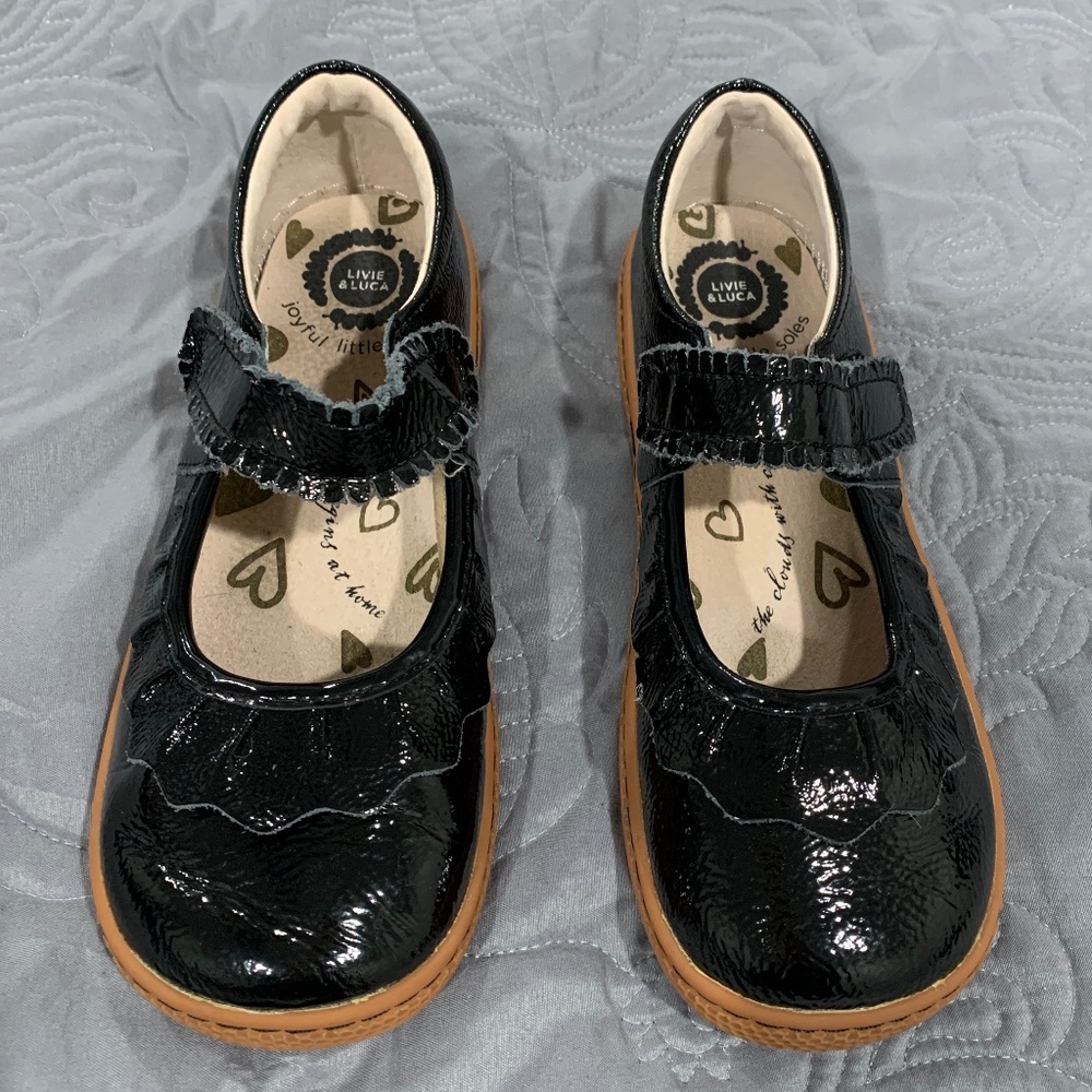 Livie and Luca black Ruche Mary Jane